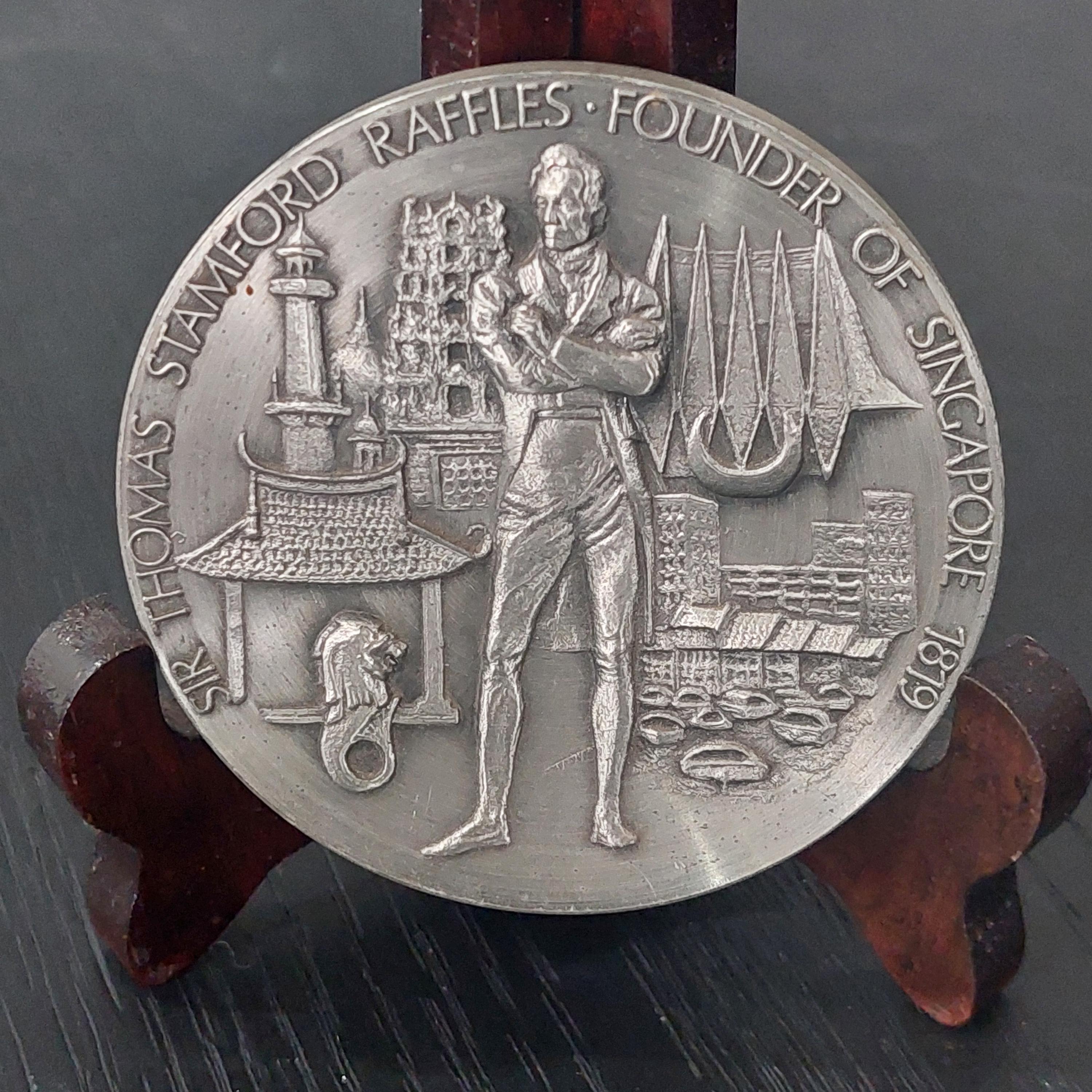 Vintage 1980's Selangor Pewter Sir Thomas Stamford Raffles