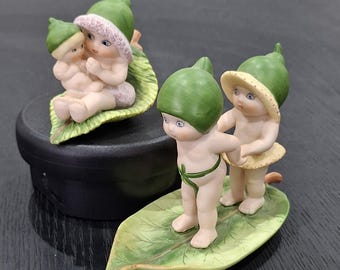 Vintage 1980's May Gibbs Native Bush Babies Gumnut Figures