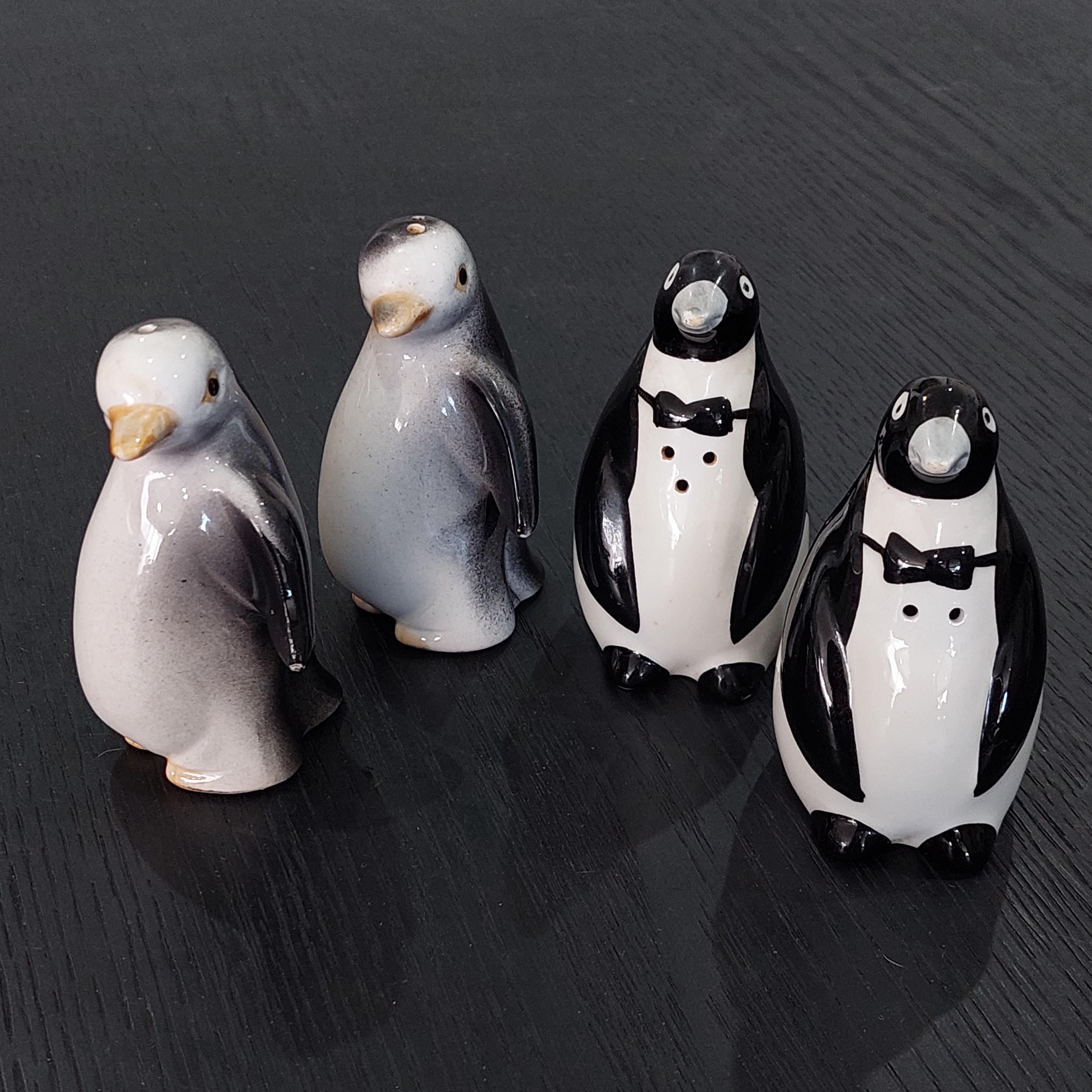 Vintage Porcelain Penguin Salt and Pepper Shakers - Etsy