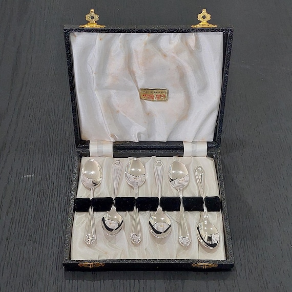 ヴィンテージ シルバーメッキ スプーン 6 ピース セット、アーサー