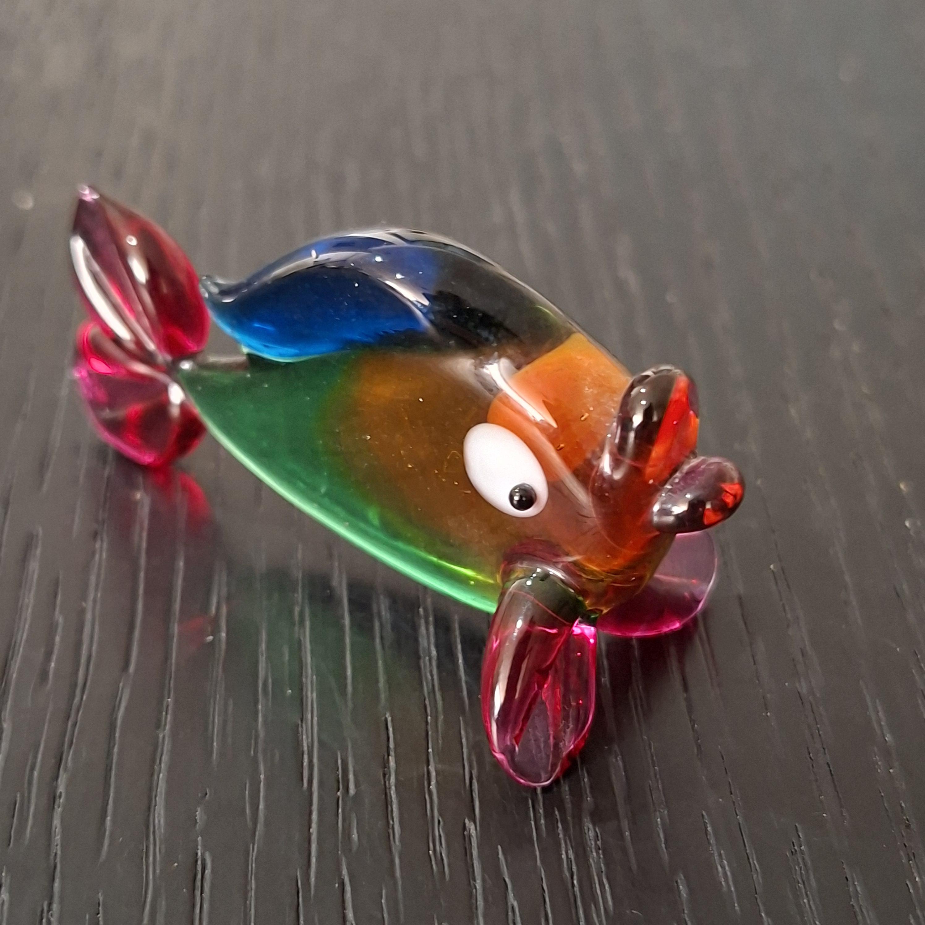 Vintage Miniature Art Glass Animal Figures, Rabbit, and Fish - Etsy