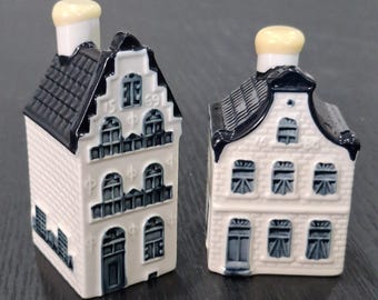 Vintage KLM BOLS Delft Dutch Miniature House Nos 5 & 18 Sealed