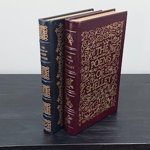 Livres de poésie Easton Press vintage des années 1970 par Shelley et John Donne