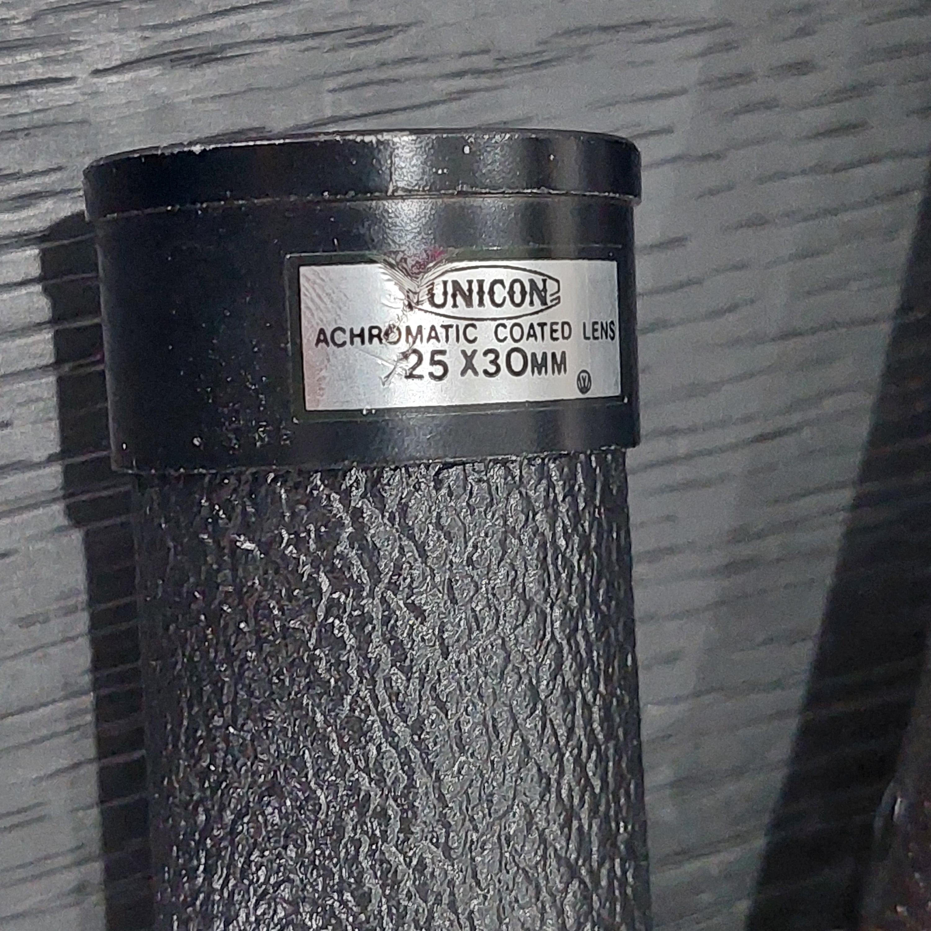 Vintage Telescope, Unicon, Archromatic Coated Lens 25 X 30mm