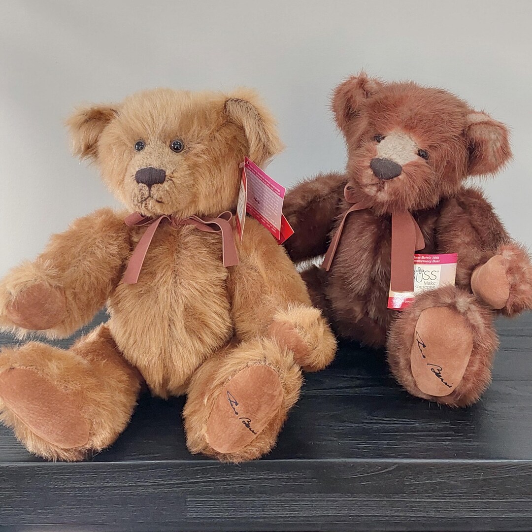 新品未使用❣️RUSSELL 100th 限定品Anniversary Bear Vtg Coleridge 100th Anniversary Russ Berrie & Co. Sitting