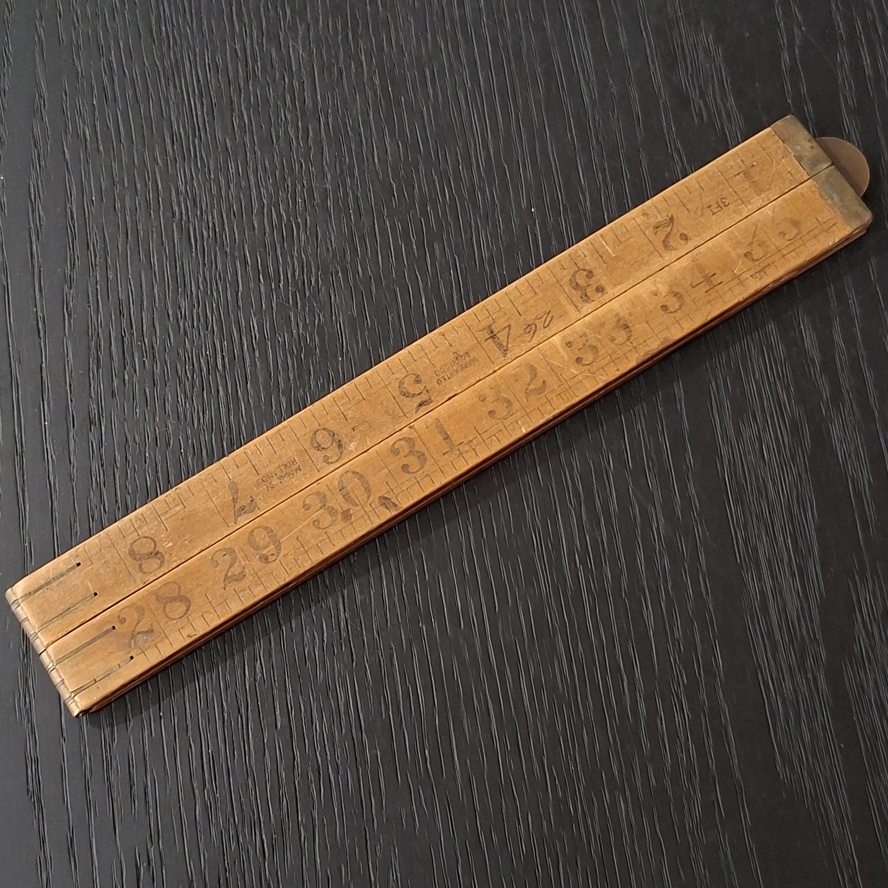 Vintage Timber and Brass Folding Rulers, Two Axe and 102 Dutch - Etsy ...