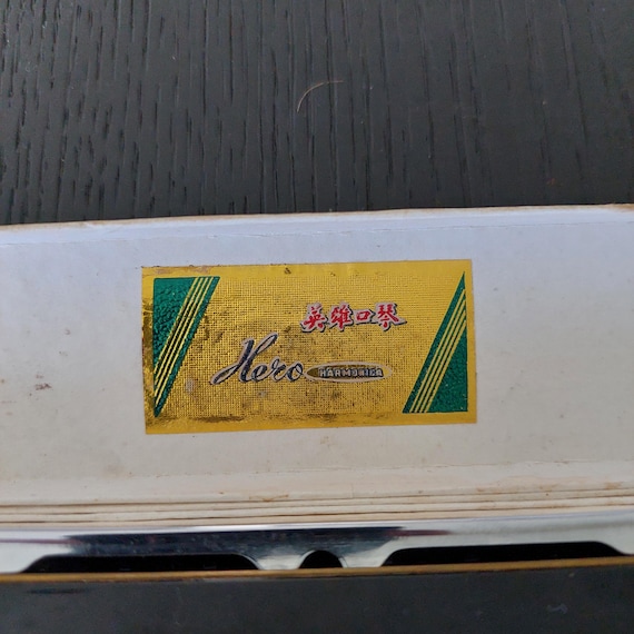 Vintage 1960's Hero Harmonica Shanghai China 48 Holes in Original
