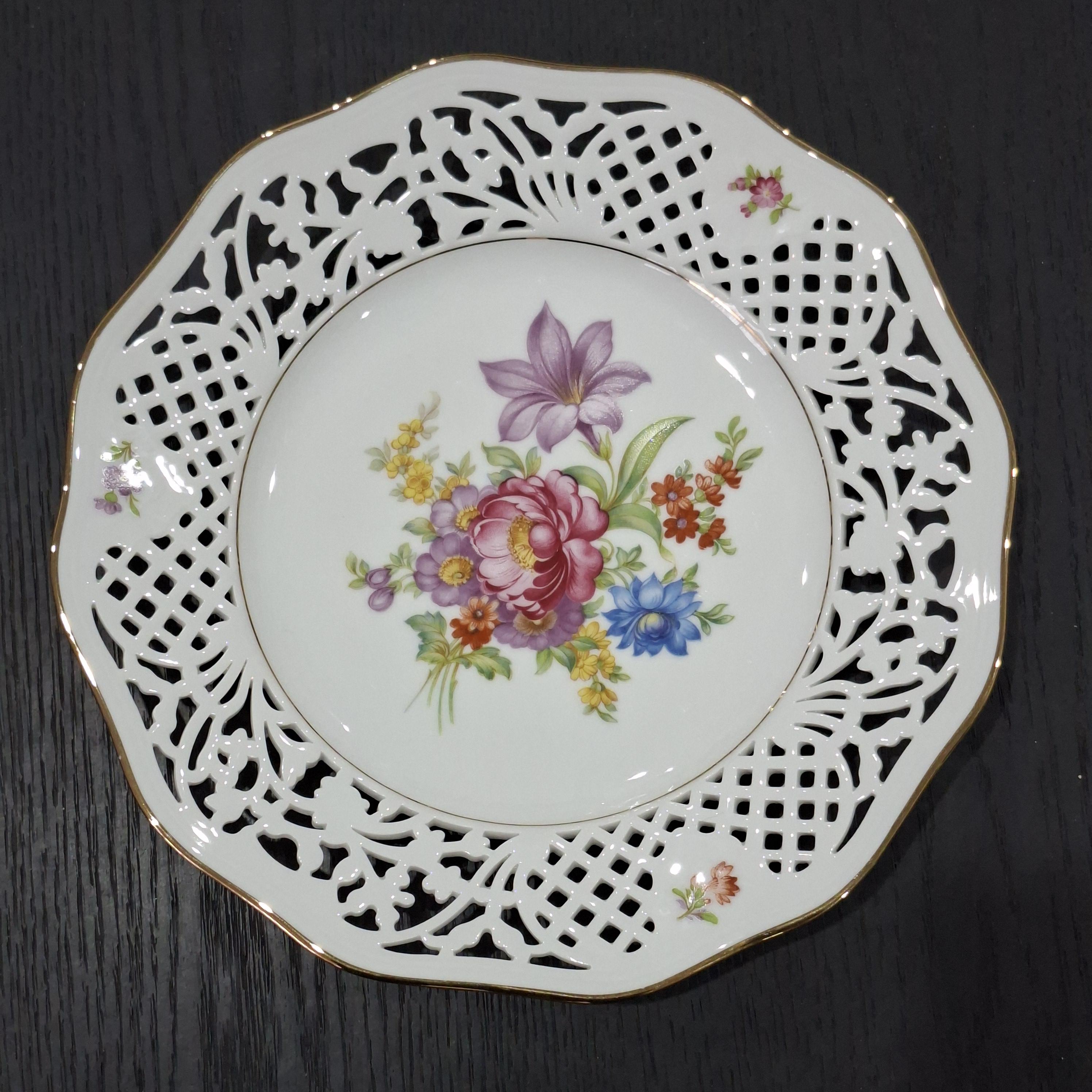 Vintage Bavaria Schumann Arzberg Reticulated Plate - Etsy