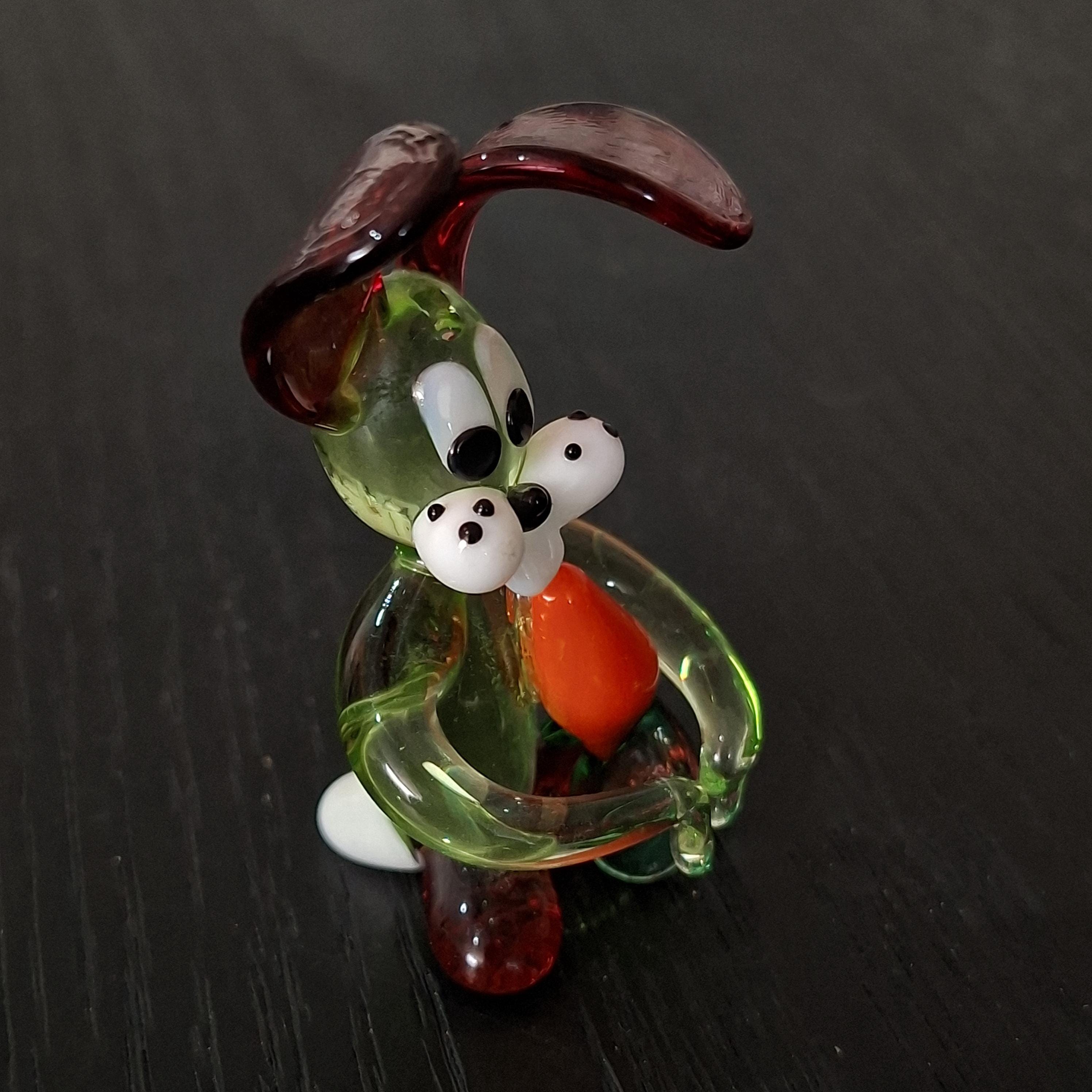 Vintage Miniature Art Glass Animal Figures, Rabbit, and Fish - Etsy