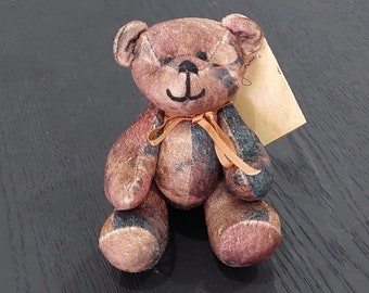 Monty Bear, Handmade in Australia, Jointed Teddy Bear, Childrens Plush Toy