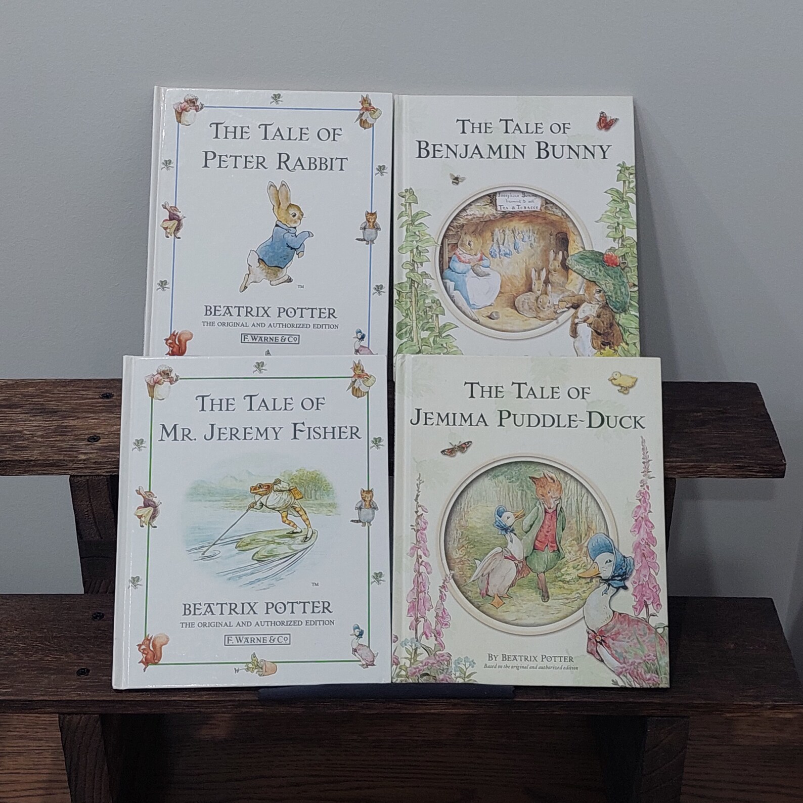 Beatrix Potter, Peter Rabbit, Collection of 4 Hard Cover Books, Vintage ...