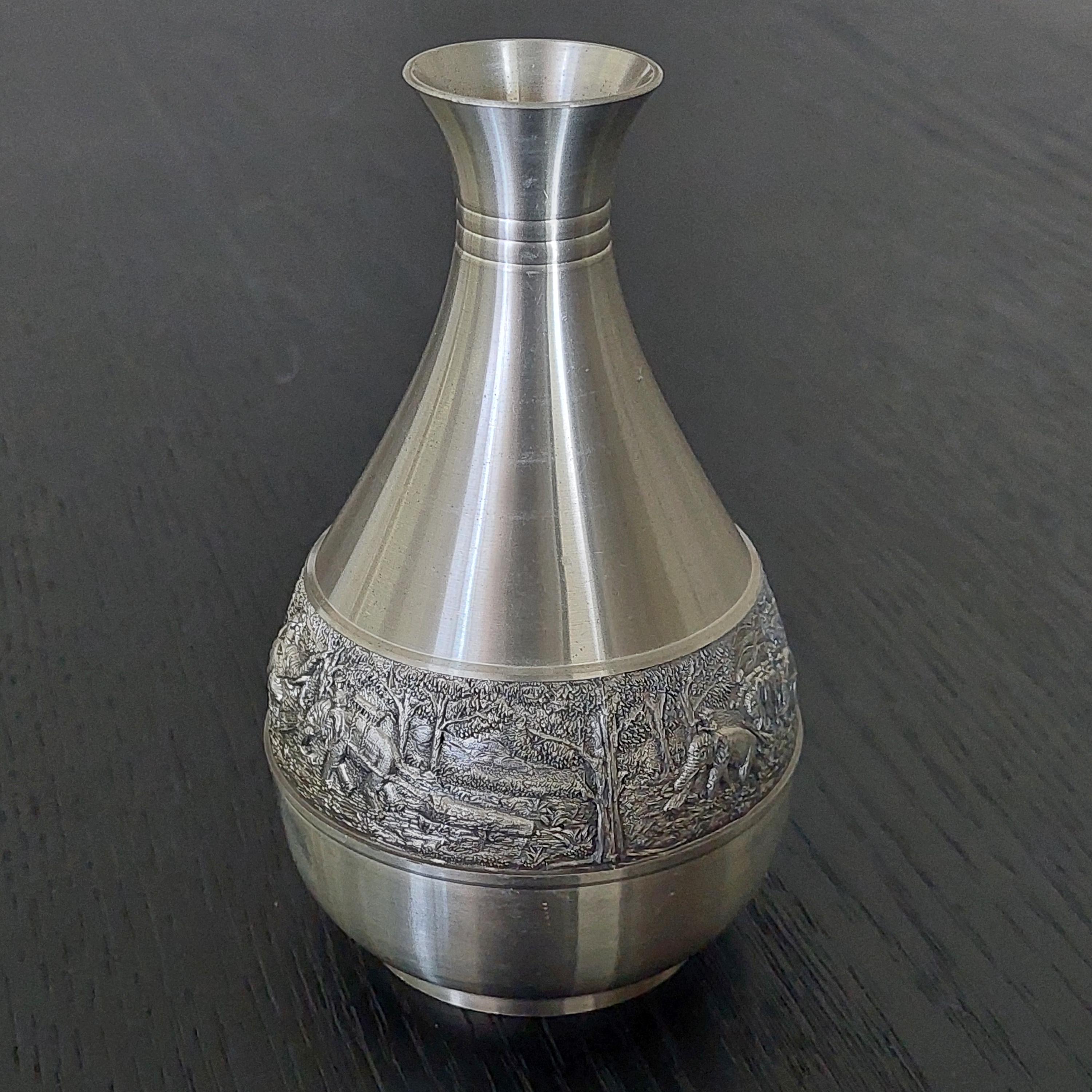 Vintage 1980's Pewter Drinkware Set, by Oriental Pewter Thailand