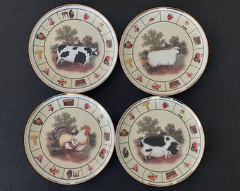 Barnyard Animals Collection by Royal Vale England. Collectible decorative plate