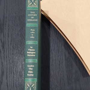 Vintage 1985 Folio Society &quot;The History of England: From 1485 to 1685&quot; by Thomas Macaulay
