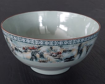 Asian Serving/Soup Bowl, Ceramic, Jade Green, 8.5cm x 17cm