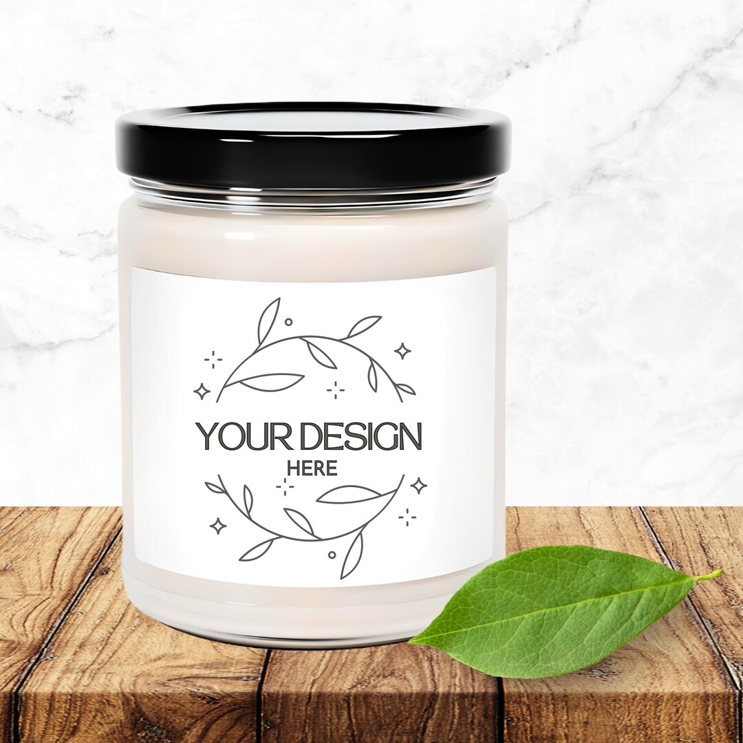 Soy Candle Mockup, White Soy Candle Mockup, 9 Oz Candle Mockup