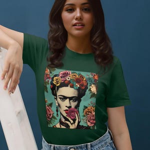 Frida Khalo Shirt, Mexican Women T-shirt, Christmas Gift for her, Mexican Pride Shirt, Camiseta Mexicana, Regalo para Mujer, Frida Khalo