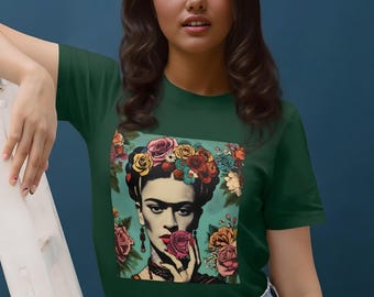 Shirt Frida Khalo, T-shirt Mexicaanse vrouwen, kerstcadeau voor haar, Shirt Mexican Pride, Camiseta Mexicana, Regalo para Mujer, Frida Khalo
