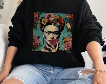 Frida Khalo Sweatshirt, Latin Pride Sweatshirt Sweatshirt, Christmas Gift for her, Mexican Pride Sweatshirt, Feminist Frida Sweatshirt