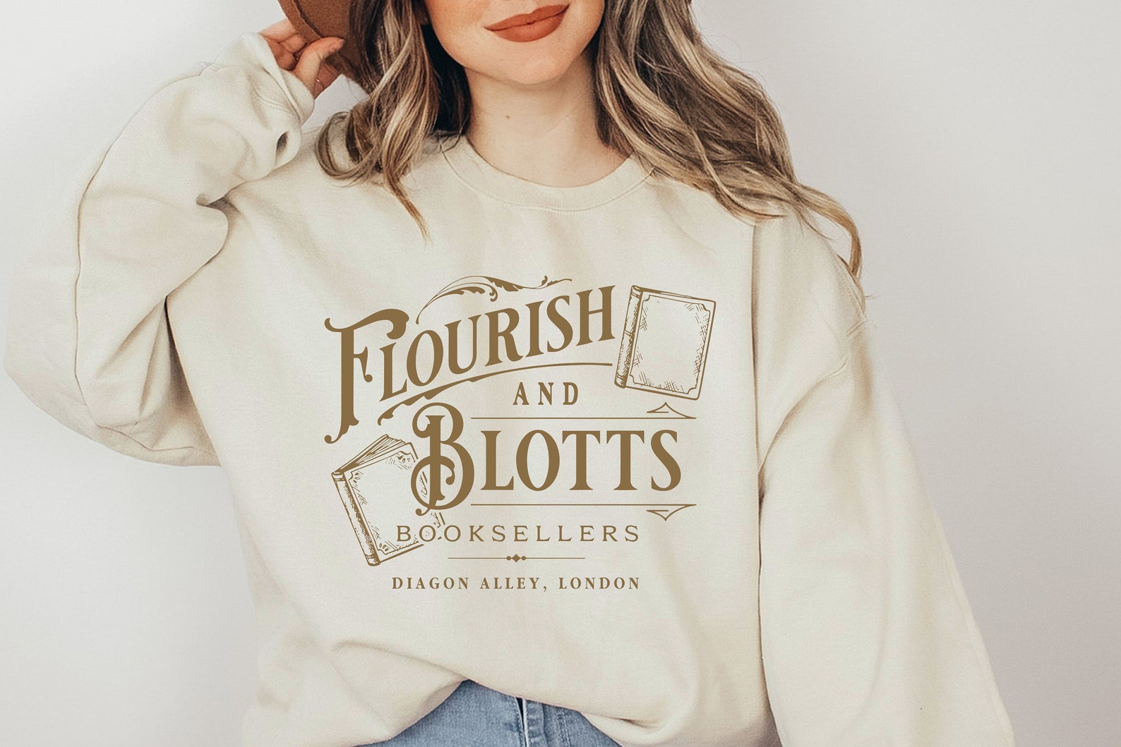 Wizard Book Shop Sweatshirt, Book Nerd Sweat, HP Sweat, Subtle Harry Sweat, Magical School, Universal Trip Shirt, HP Fan Shirt