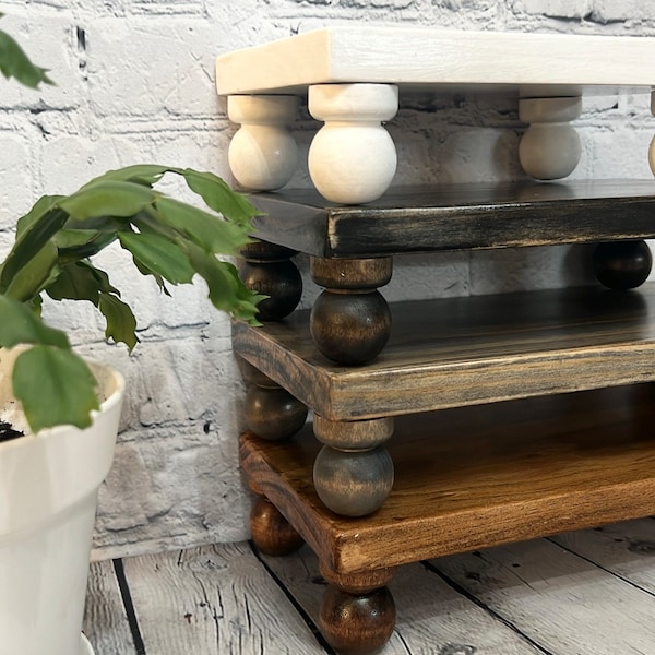 Wood Table Riser, rustic riser, distressed wood, Farmhouse Vintage, home decor, decorative tray, candle holder, serving tray, handmade tray