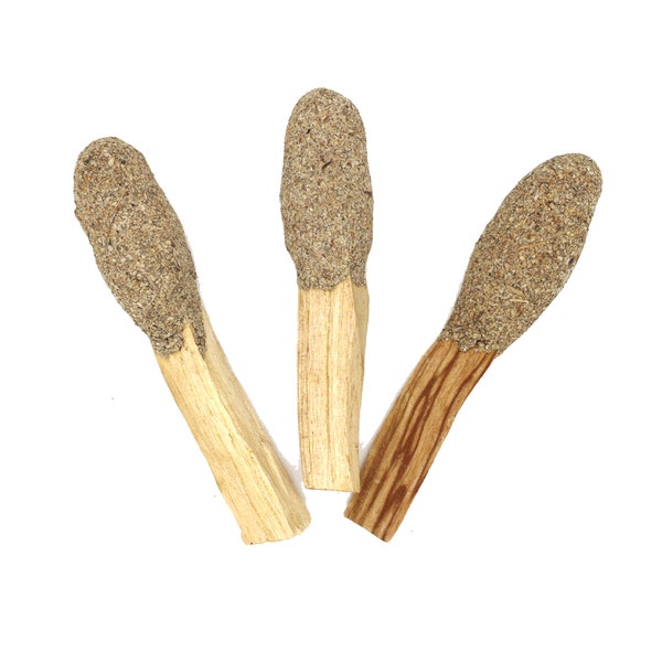 White Sage Palo Santo Stick Lollipops with Herbs and Resin