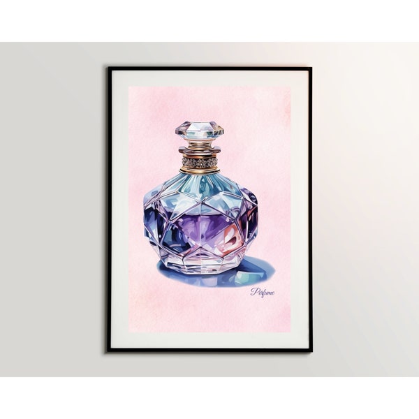 Perfume wall art, digital download, beautiful home decor, vanity table wall art, vanity ideas, perfume decoration wall art, home decor.