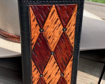 Hand Tooled Leather Men's Roper Wallet