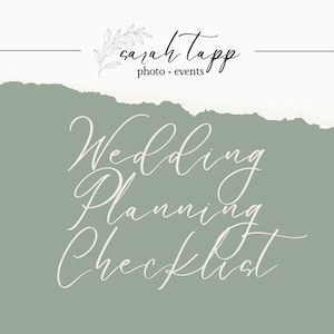 Wedding Planning Checklist - Use code FREE23 to download for free