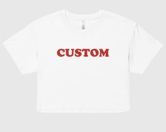 CUSTOM loose-fit crop top | rave wear EDM festival outfit