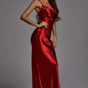 Emily Metallic Wine Maxi Dress