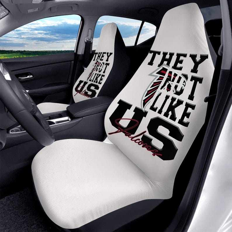 Falcons Microfiber Car Seat Covers 2pcs Etsy