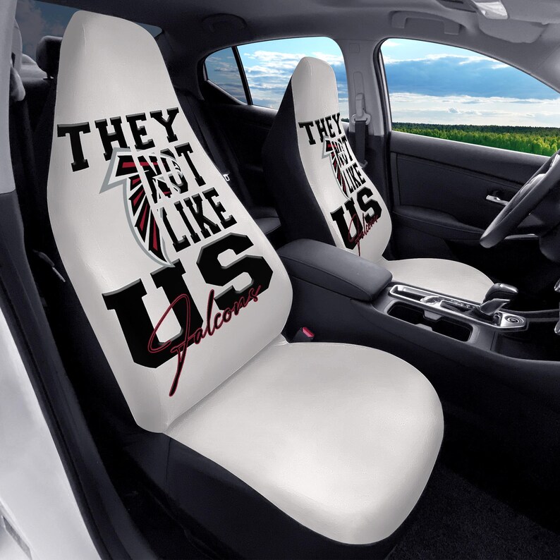Falcons Microfiber Car Seat Covers 2pcs Etsy
