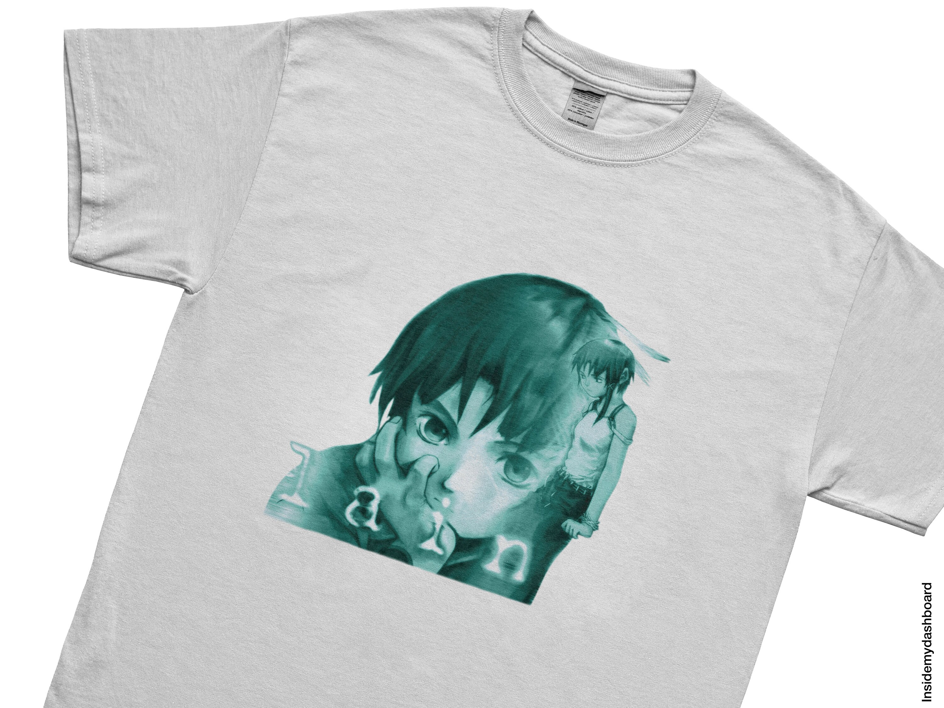 Serial Experiments Lain Vintage 90s Logo T-shirt, Lain Anime Serial Experiments Lain Vintage 90s Logo T-shirt, Lain Anime