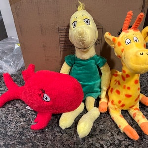 Dr Seuss 3 Plüsch Lot