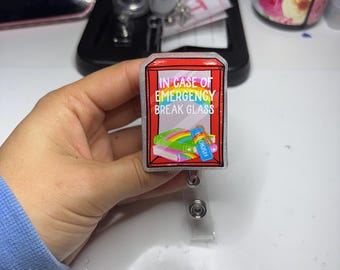 Booked and busy Badge Reel | Funny Reader ID Holder