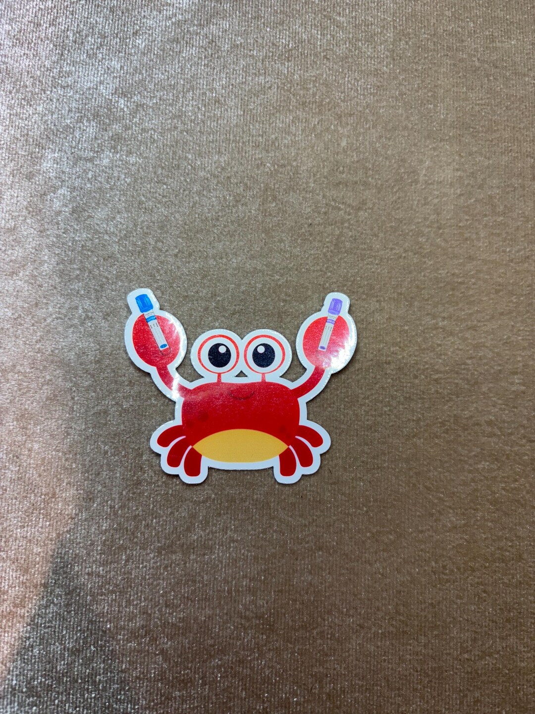 Specimen? Secured. – Crabby Lab Tech Sticker | Funny Test Tube Nurse ...