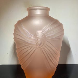 Art Deco Glass Vase - Etsy