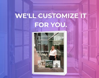 Customized Home Buyer Guide | Realtor Client Welcome Book (Digital Download)