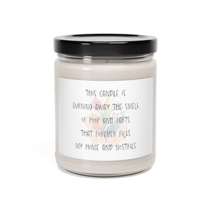 Poop and Farts Funny Scented Soy Candle, 9oz