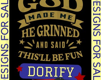 Funny Christian Quote PNG SVG: 'When God Made Me' Design (Digital Download)