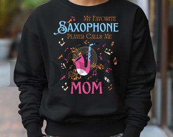Saxophone Mom PNG: Family Band Design (Digital Download)
