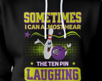Funny Bowling Quote PNG: Ten Pin Laughing Design (Digital Download)