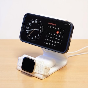 MagSafe & Wired Phone Charging Stand: Custom Color Apple Watch Dock