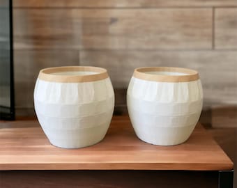 2 Piece Decorative Pot Set - 3D Printed