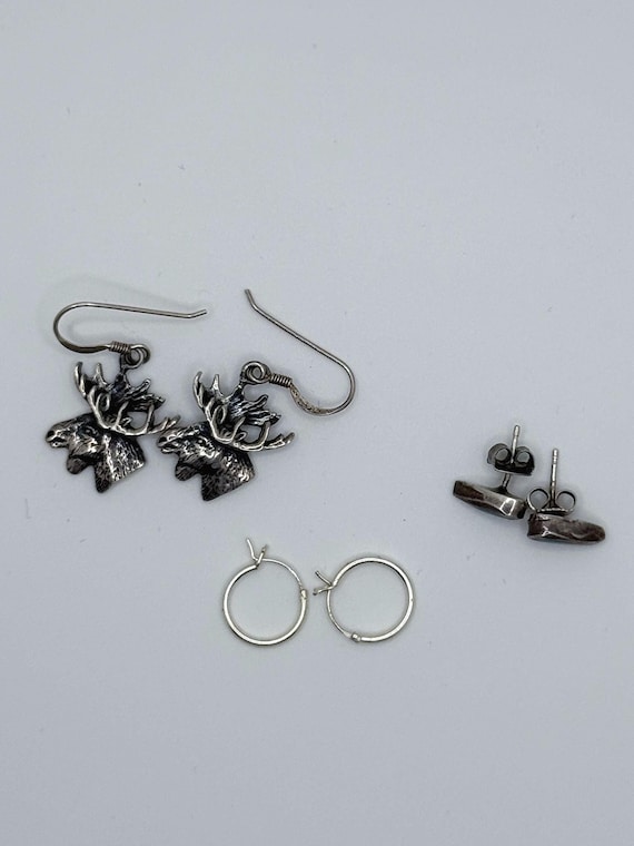 Sterling Silver Earrings Set - image 2