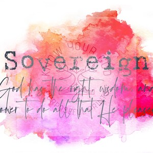 Kenmerken van God Print: SOEVEREIN