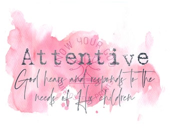 Attributs de Dieu Imprimer : ATTENTIF