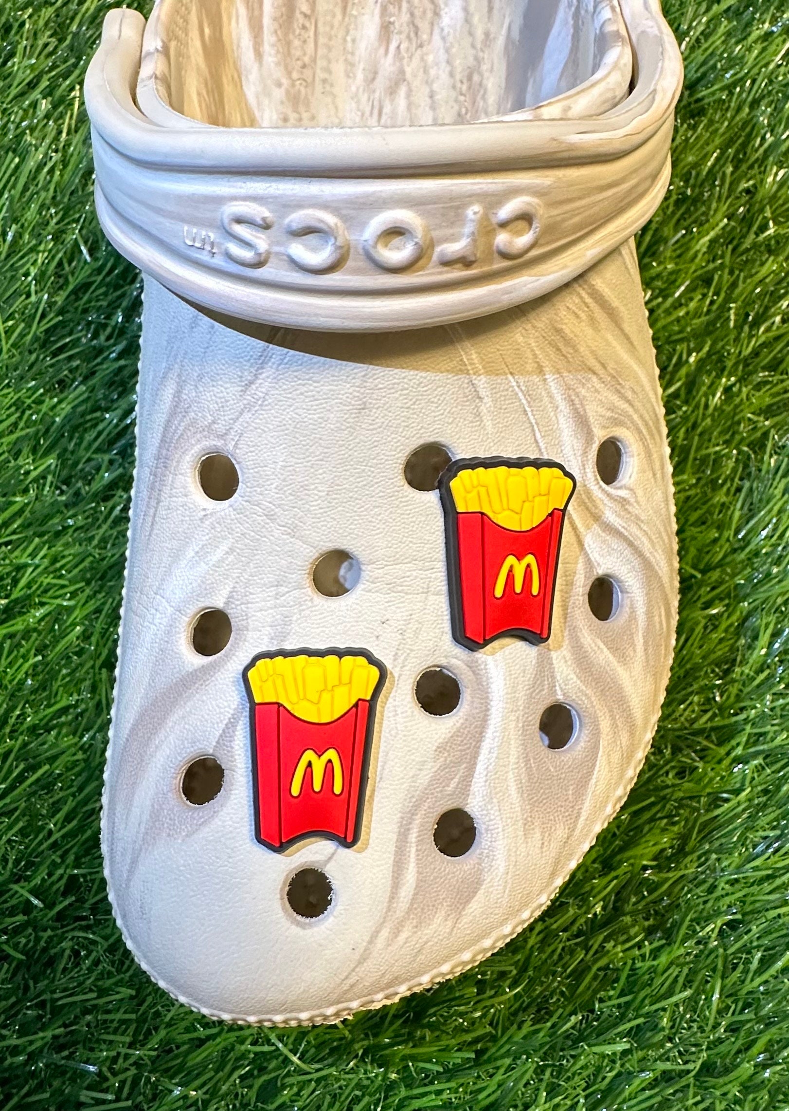 French Fry with the letter G Jibbitz #Crocs - Depop
