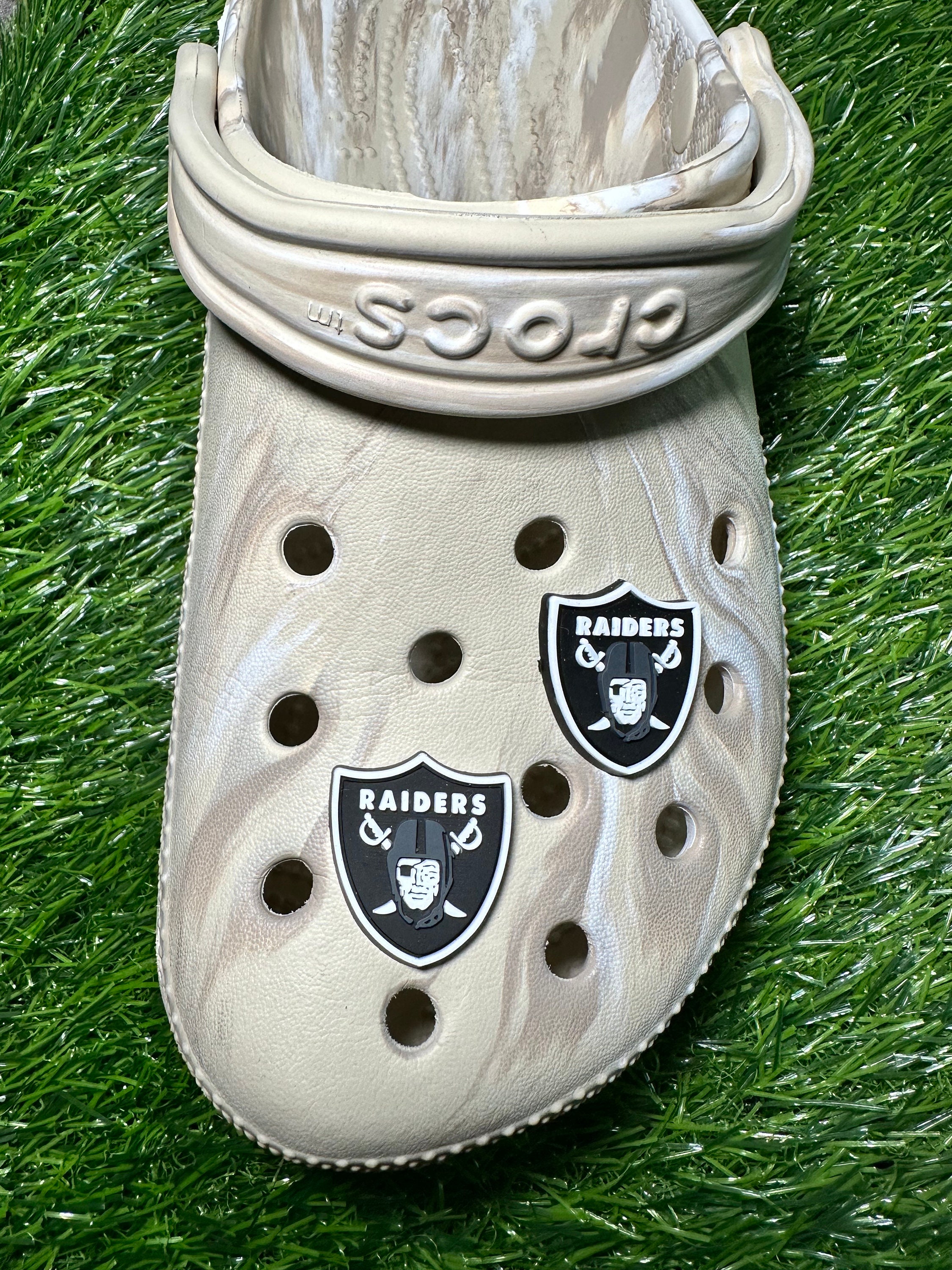 NFL Oakland Raiders Las Vegas Raiders Croc Charms NEW 10 Pieces